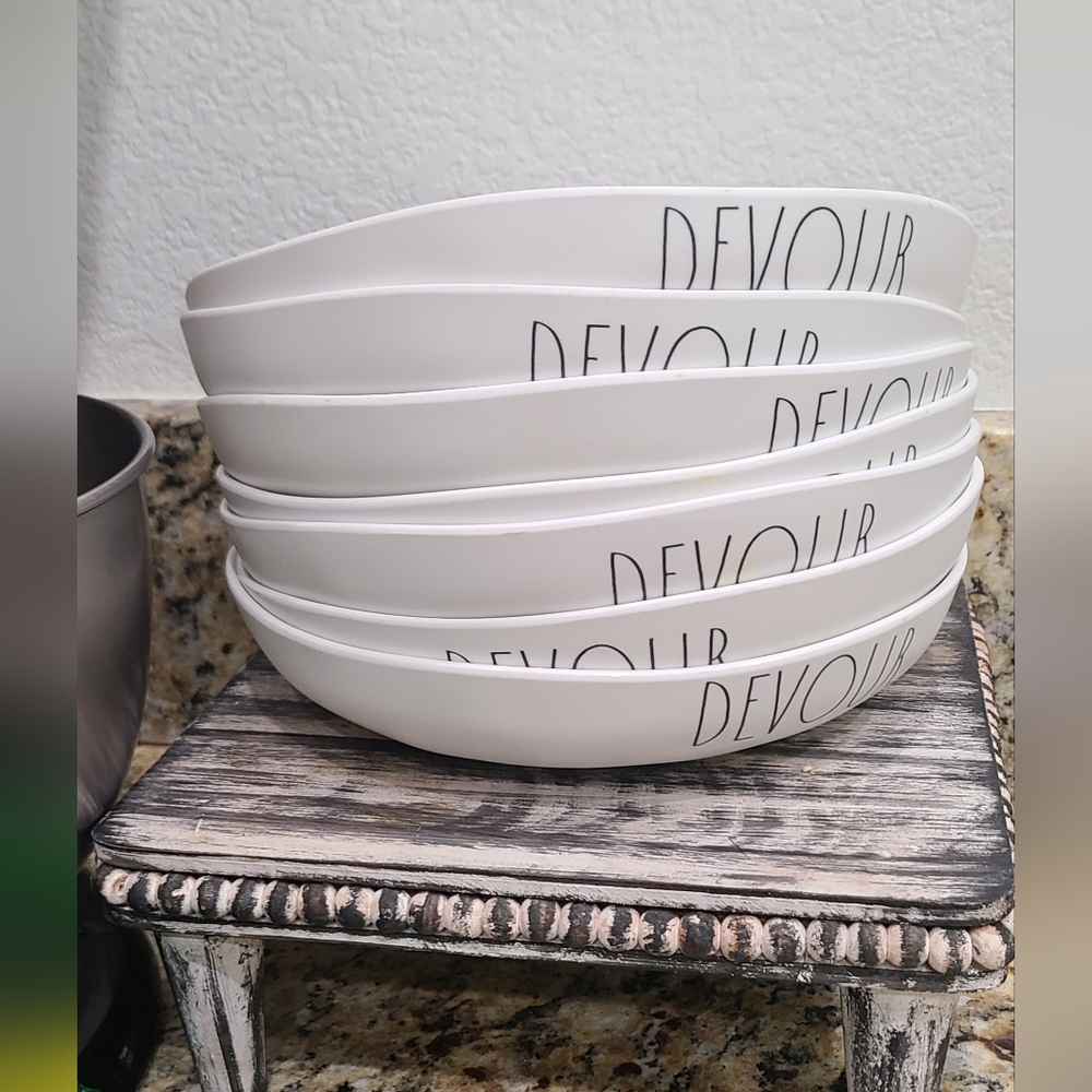 Rae Dunn melamine bowls, artisan collection, DEVOUR.